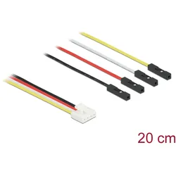 Delock Conversion IOT Grove Kabel 4 Pin Stecker zu 4 x Jumper Buchse 20 cm