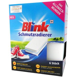 Blink Schmutzradierer mit Zwischenschicht, Schwamm für Wände, Tapeten, Schuhe, Autos, 6 Stück