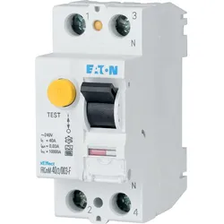 Eaton 187365 FI-Schalter, 16A, 2p, 30mA, Typ G/F FRCMM-16/2/003-G/F