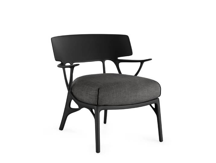 Lounge Sessel, Recyceltes Technopolymer, Schwarz, 68×70×73 cm, Ergonomisch, Modern, Kartell