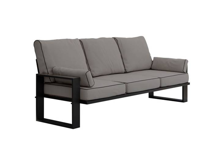 GARTENSOFA Elba 3 Sitzer - Grau