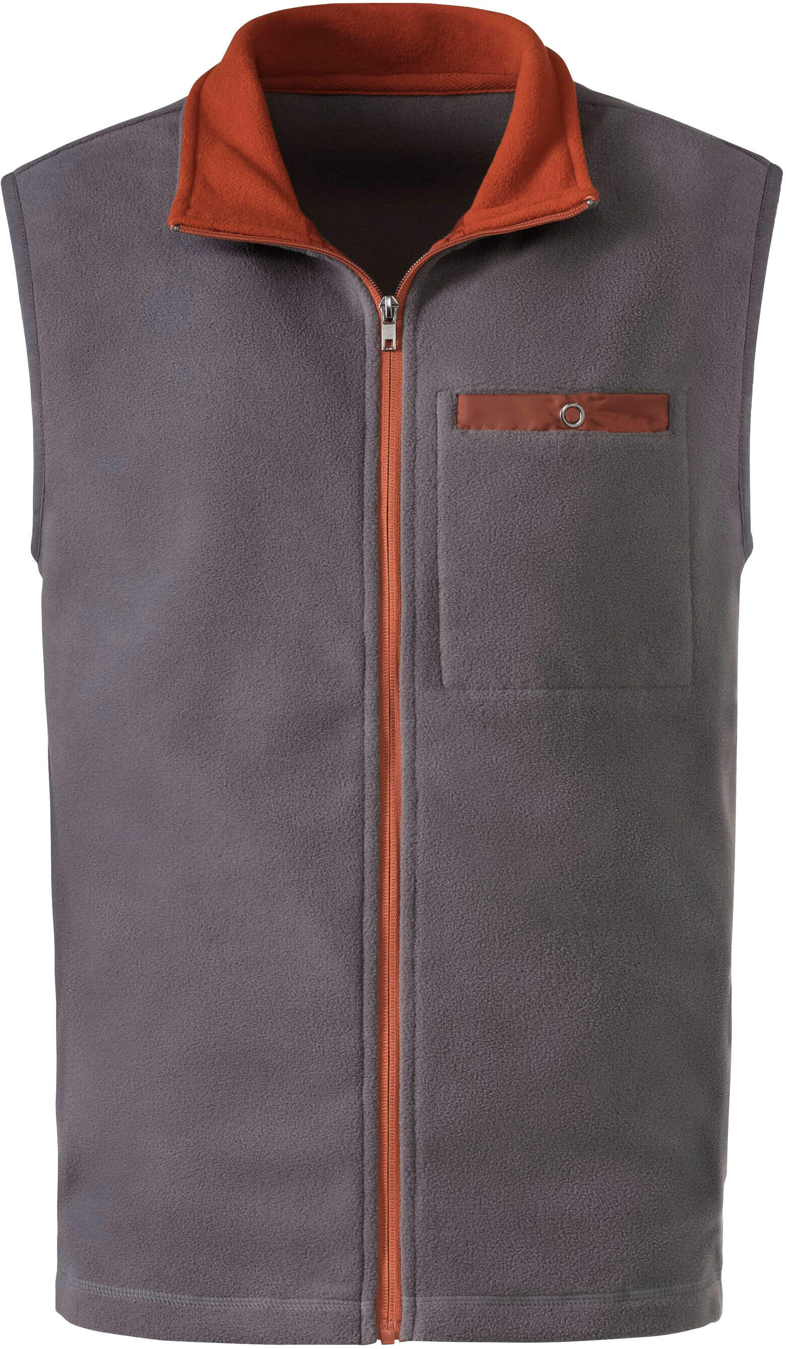 Fleecejacke WITT "Fleece-Weste Fleece-Weste", Herren, Gr. 64, grau (anthrazit), Fleece, , Basic, Jacken Fleecejacke