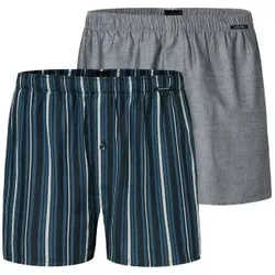 Schiesser 2P Boxershorts multipack Gestreift Baumwolle Medium Herren