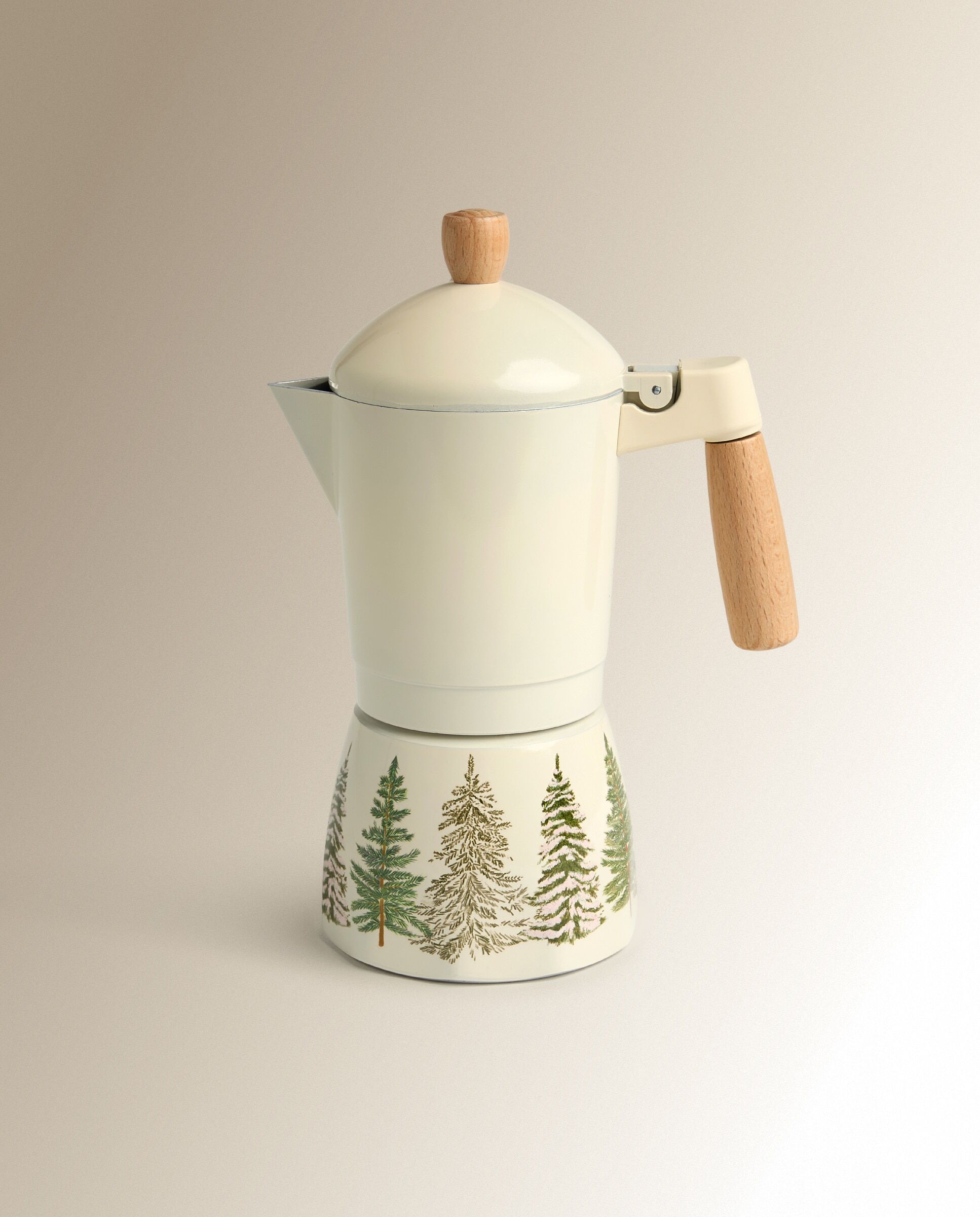 El Corte Inglés Cafetera italiana de aluminio Alpes. Blanco