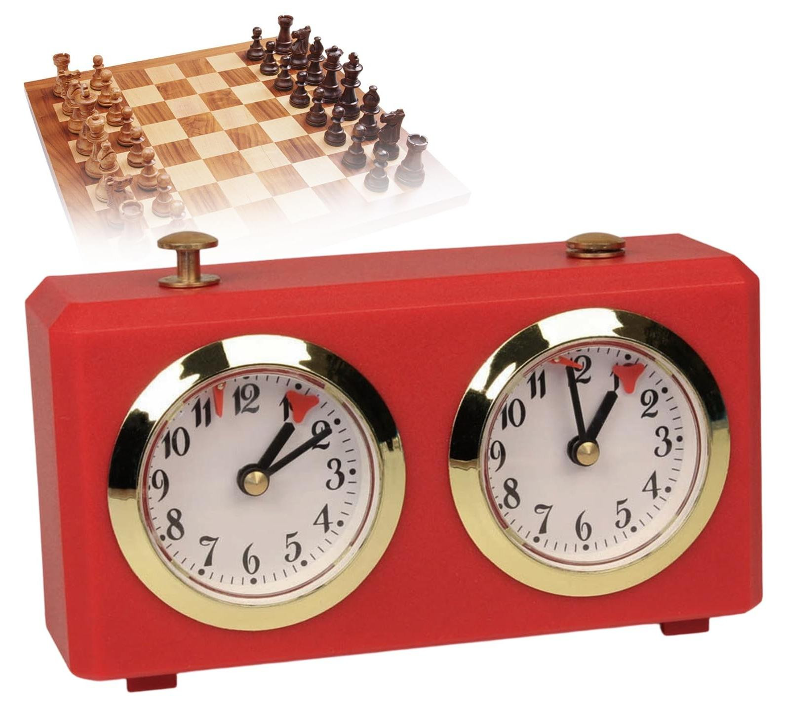 Merkloze Analoge Mechanische Schaakklok - Countdown Timer voor Toernooien