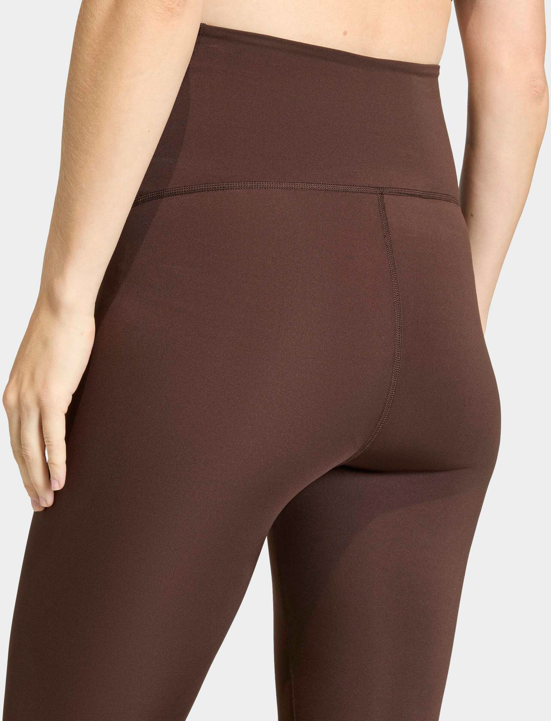Trainingstights ADIDAS PERFORMANCE "OPTIME ESSENTIALS WORKOUT UMSTANDS-LEGGINGS IN VOLLER LÄNGE", Damen, Gr. XXL, N-Gr, braun (aurora coffee, normal, gr.), Obermaterial: 85% Polyester, 15% Elasthan, Hosen Trainingstights, Umstands-Leggings