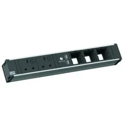 Bachmann 912.0280 CONI 2xUK 3,15A 1xUSB Charger 3xCM 0,2m 9120280