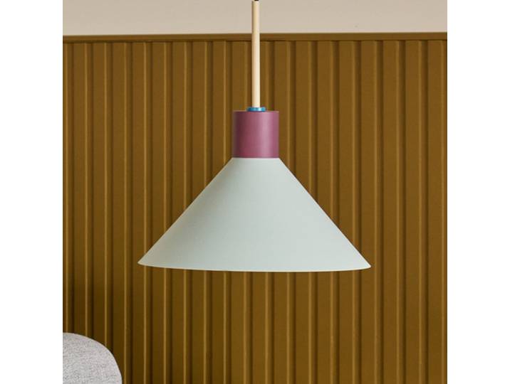 Crayon Pendelleuchte Ø35 Beige/Blue/Mint/Bordeaux - Hübsch - Esszimmer - Design - Metall - Einflammig