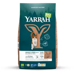 Yarrah Katze Trockenfutter weizenfrei - Huhn & Fisch (MSC) bio 2,4kg