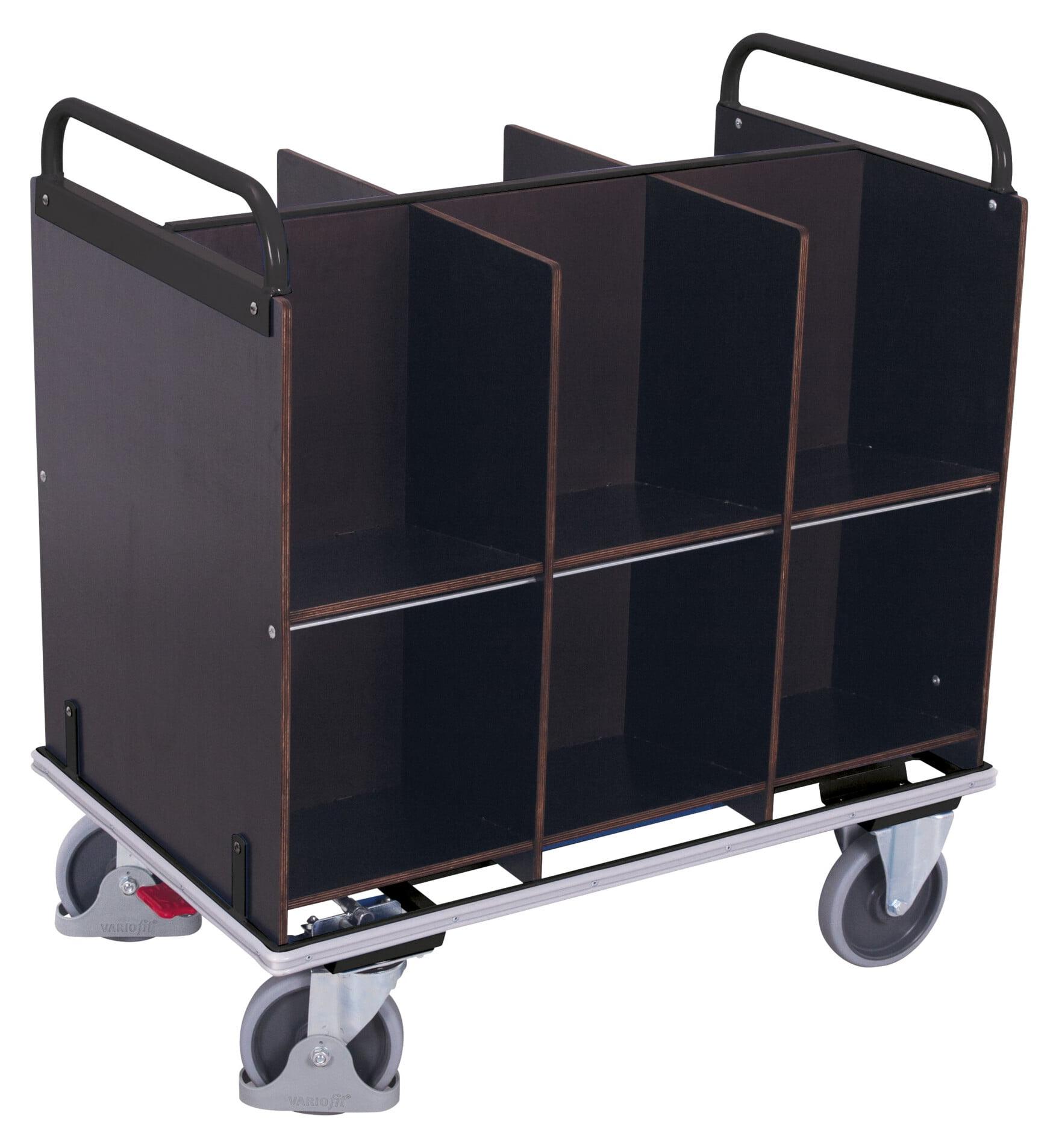 VARIOfit Aktenwagen 12 Fächer RAL 7016