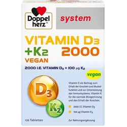 Doppelherz Vitamin D3 2000 + K2 system