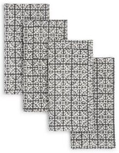 BROWNIE Printed Napkins by Sustainable Threads   100% Cotton   Hand block printed   Fairtrade   18x18 inch (Set of 4)