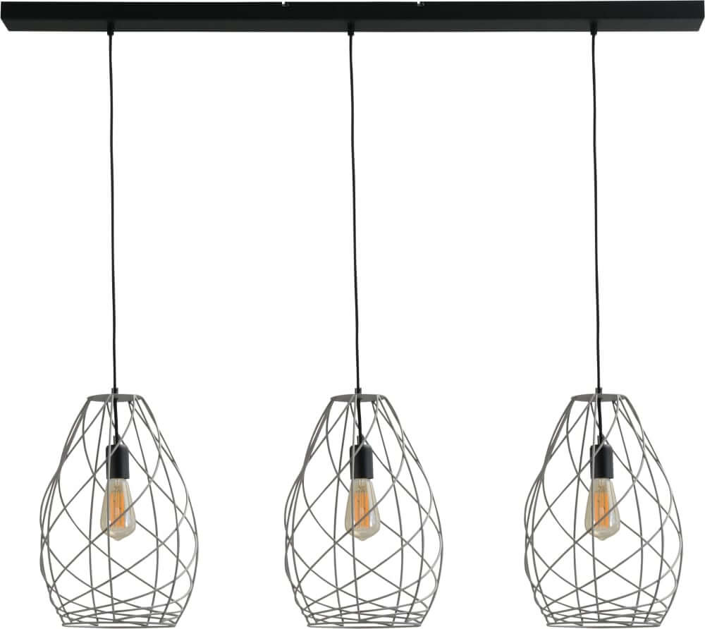 Masterlight Cesto Eettafellamp - Zilver - Metaal