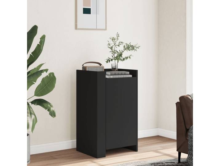 vidaXL Sideboard Noir 45x35x75 cm Bois composite