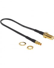 Delock HF-Kabel HF SMA W TS-9, 20cm, Schwarz (88484)
