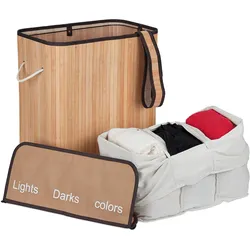 Relaxdays, Wäschekorb, Wäschesortierer (30 l)