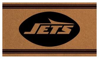Evergreen New York Jets Monochrome Indoor/Outdoor Coir Door Mat