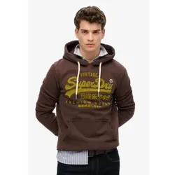 Superdry für Herren. M2014024A Vintage-Sweatshirt braun (S), Lässig, Baumwolle