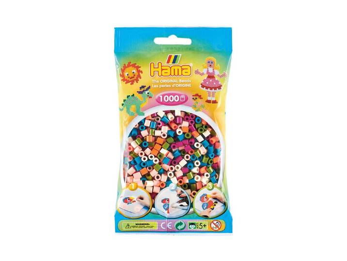 Hama Bügelperlen pastell 1000 Stück