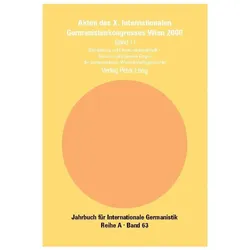 Akten des X. Internationalen Germaniste, Fachbücher von Peter Wiesinger