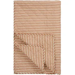 IB Laursen Quilt Sand mit Streifen, 180 x 130 cm, Sienna