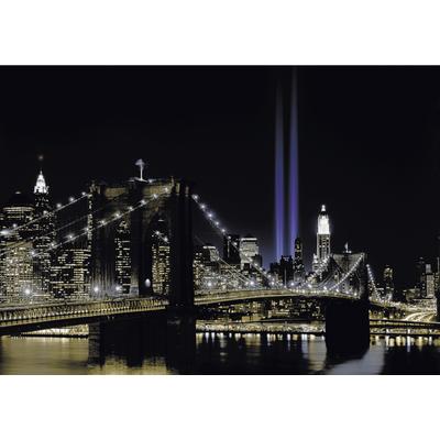 Fototapete PAPERMOON "New York by night", bunt, B:3m L:2,23m, Vlies, Tapeten