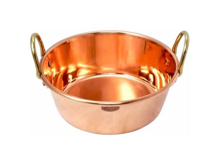 CopperGarden Soßen- & Marmeladentopf 9,5 Liter I Kochtopf aus Kupfer mit 32 cm Durchmesser I großer Topf zum Marmelade kochen I für offenes Feuer & Gas geeignet I ideale Wärmeverteilung