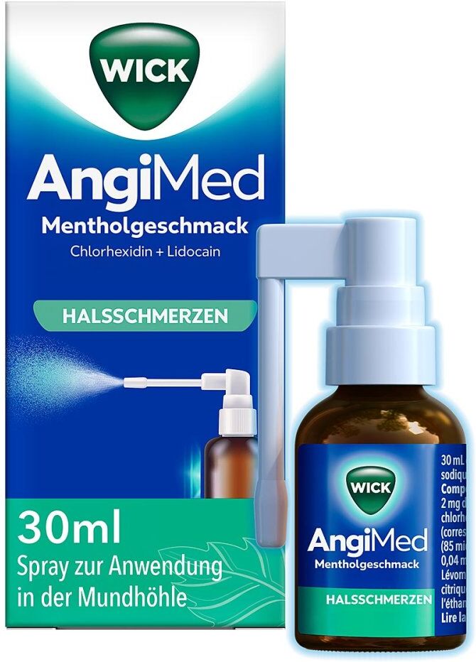 Wick AngiMed Mentholgeschmack 2mg/ml+0,5mg/ml Spray