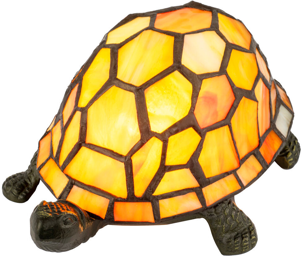 17 Stories Metal Table Lamp Orange 11cm H X 19cm W X 14cm D