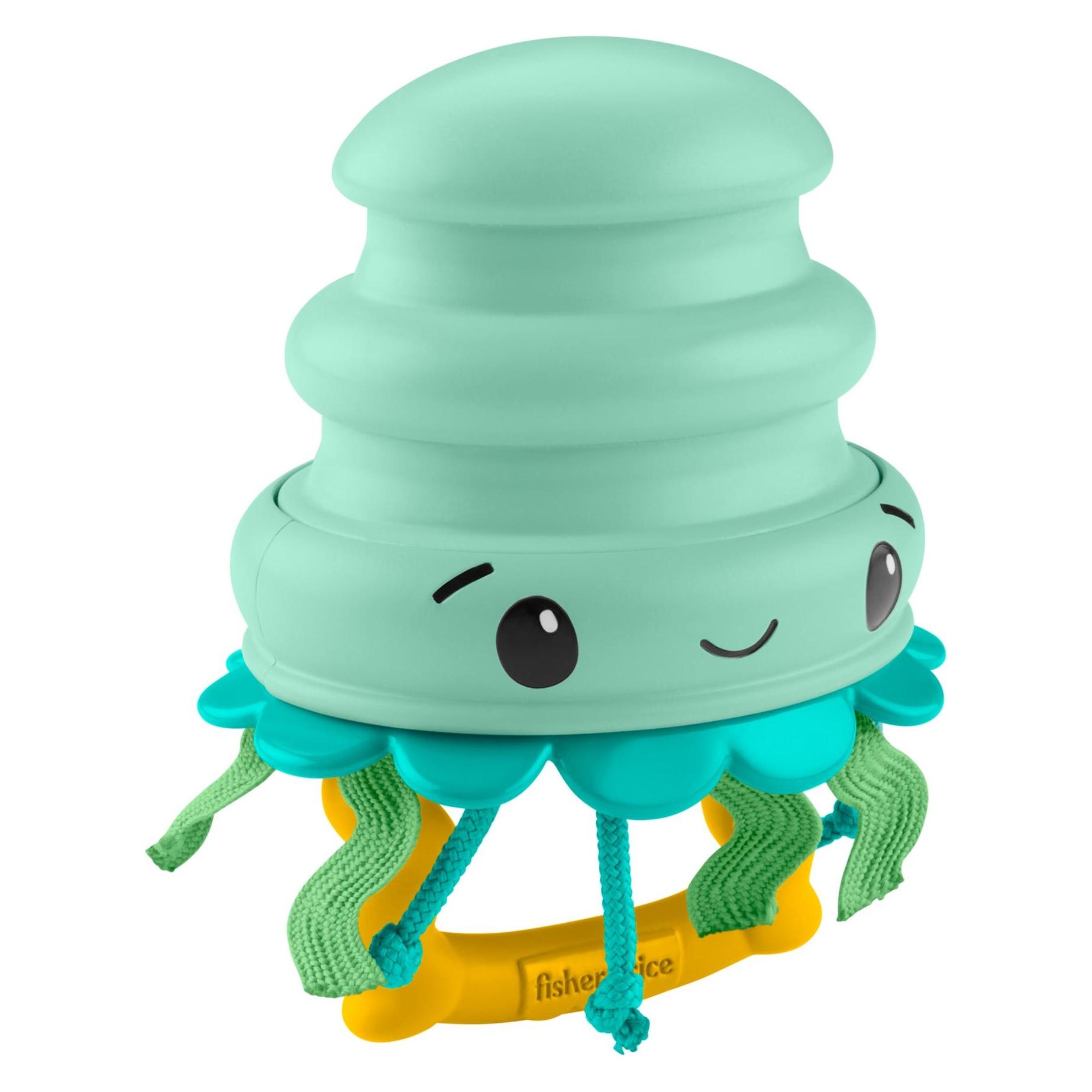 Fisher-Price Fisher Price Squishseas Silicone Jellyfish Rattle (JHB57)