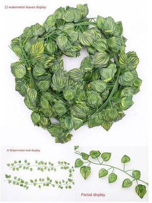 Inspired Finds Artificial Ivy Leaf Garland Hanging Vine For Wall And Room Decor watermelon Vine Circle