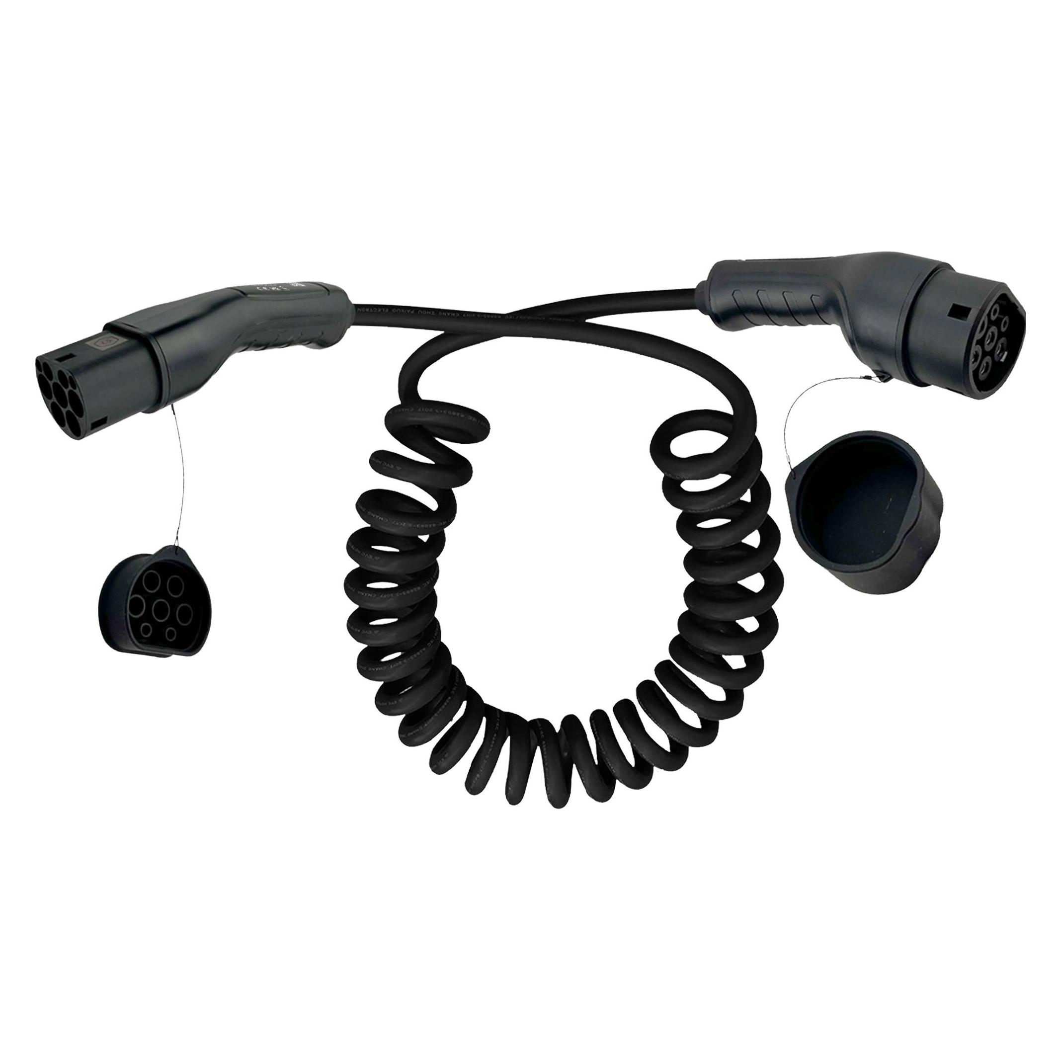 InLine EV Spiral-Autoladekabel (Typ 2, 11 kW, 16 A, 7.50 m) (16277S)