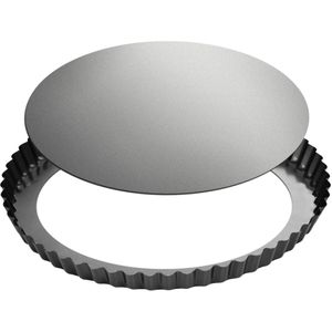 Tescoma Backform DELICIA Obstkuchenform, aus Edelstahl, Ø 28 cm, antihaftbeschichtet, mit abnehmbarem Boden, Tarteform