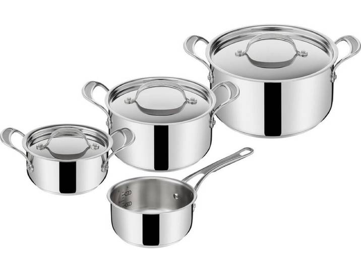 Tefal Jamie Oliver gemengd kookgerei set - RVS, 4 pannen