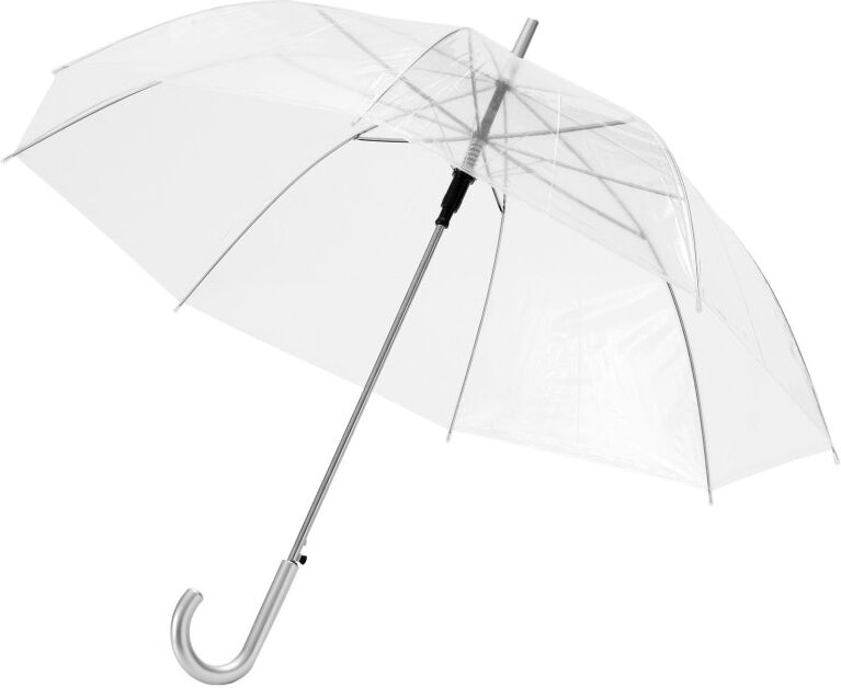 Parapluie transparent personnalisable 23 pouces Kate Blanc Transparent