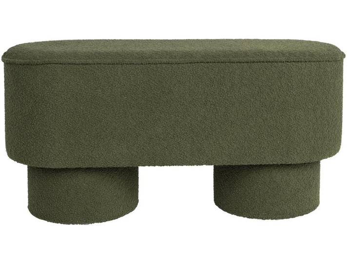 Sitzbank Marcos – aus Bouclé - Grün - Luxusbetten24