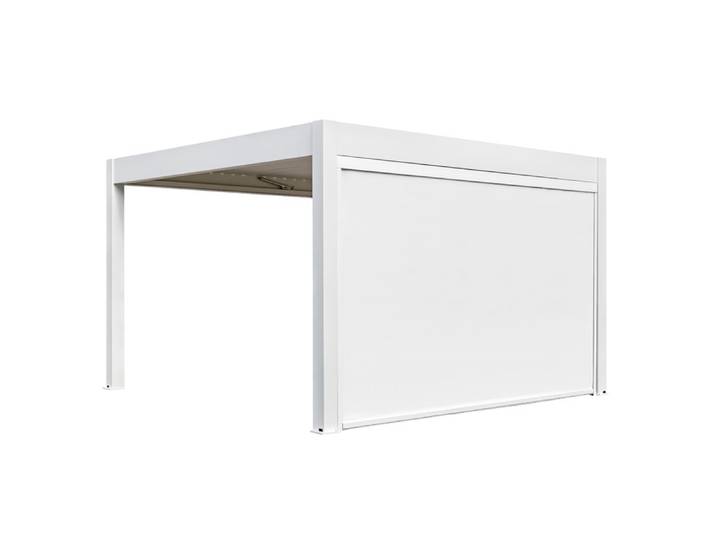 AWT Pergola Sonnenschutz Rollo S8A weiß 3m elektrisch