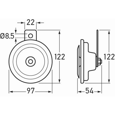 HELLA Horn 3ba002768382 für DAF Volvo BARKAS Ford Iveco MAN Mercedes Opel