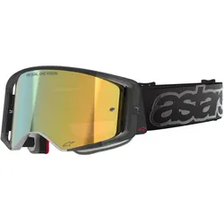 Alpinestars Supertech Vision Vista, Crossbrille verspiegelt - Schwarz/Grau Gold-Verspiegelt