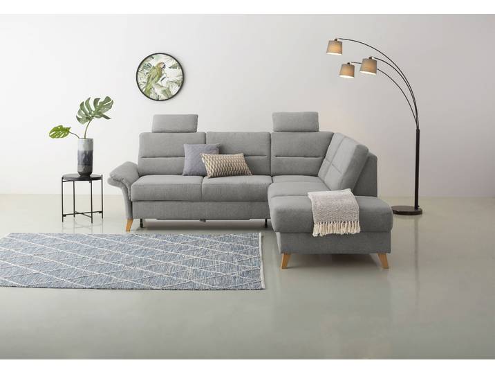 Sofa-Kopfstütze GOODPRODUCT Westerland , grau (hellgrau), B:50cm H:25cm T:12cm, Holzwerkstoff, Kopfstützen, Sofa-Kopfstütze, 2 Stück im Set, passend zur Serie Westerland