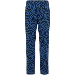 s.Oliver, Damen, Tights, Leggins Leggings mit Animal-All-over-Print (34), Blau