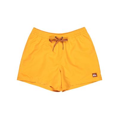 Boardshorts QUIKSILVER "Everyday Solid Volley 15", Herren, Gr. XS, Normalgrößen, gelb (mineral gelb), Obermaterial: 100% Polyester., Hosen