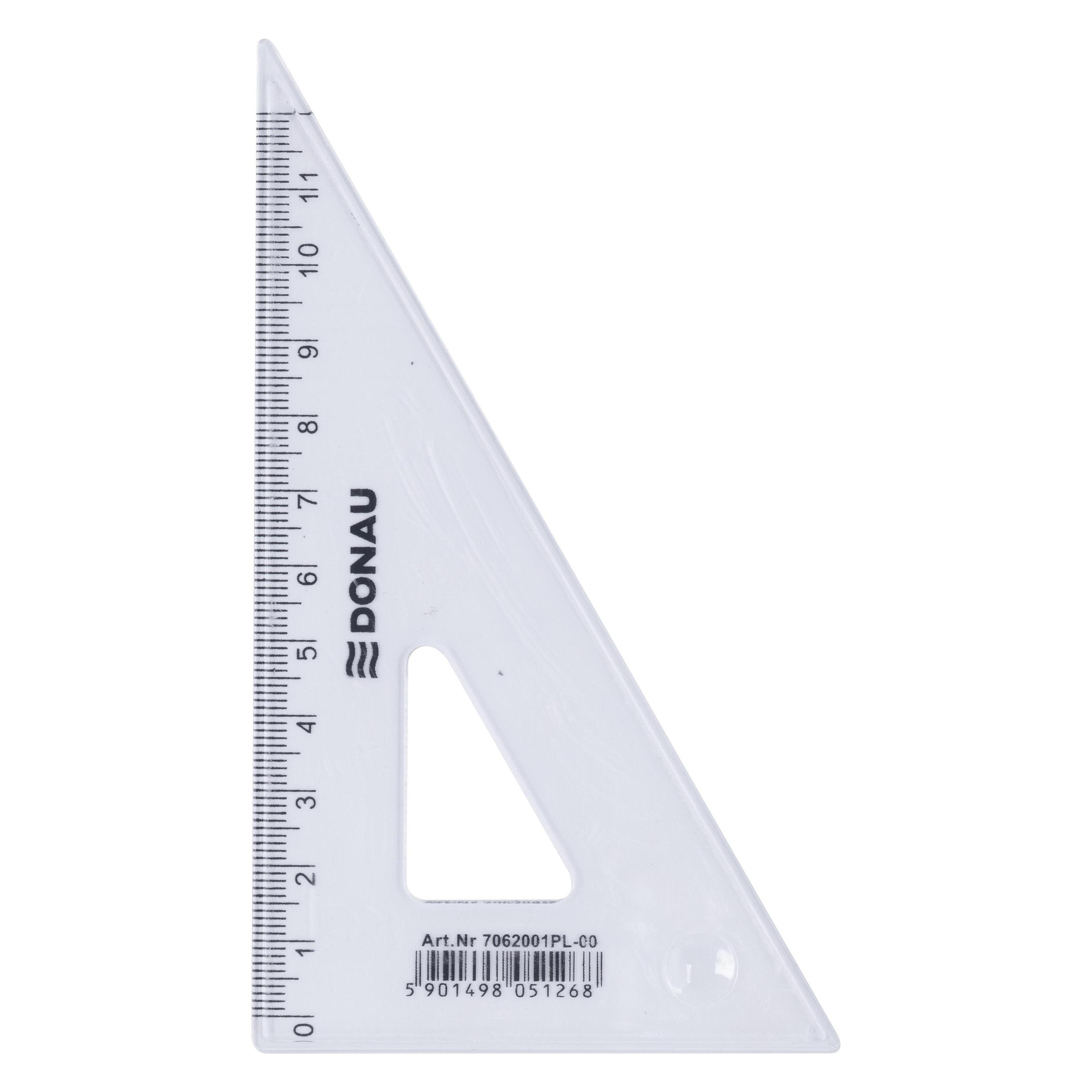Donau Geodreieck, klein, 12cm, 60°, klar (12 cm) (47274058)