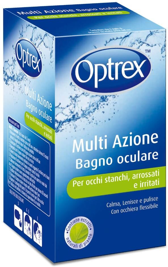 RECKITT BENCKISER H.(IT.) SpA Optrex - Multi Azione Bagno Oculare 300ml - Sollievo Istantaneo per Occhi Stanchi e Irritati