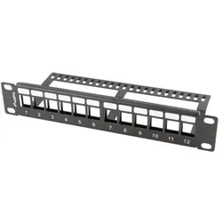 Lanberg PPKS-9112-B Rack Zubehör Gestell-Blindplatte