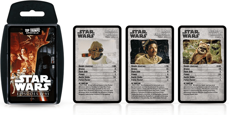 Star Wars Episodes IV–VI Top Trumps Specials Card Game, Ages 6+, Family Strategy Game by Winning Moves