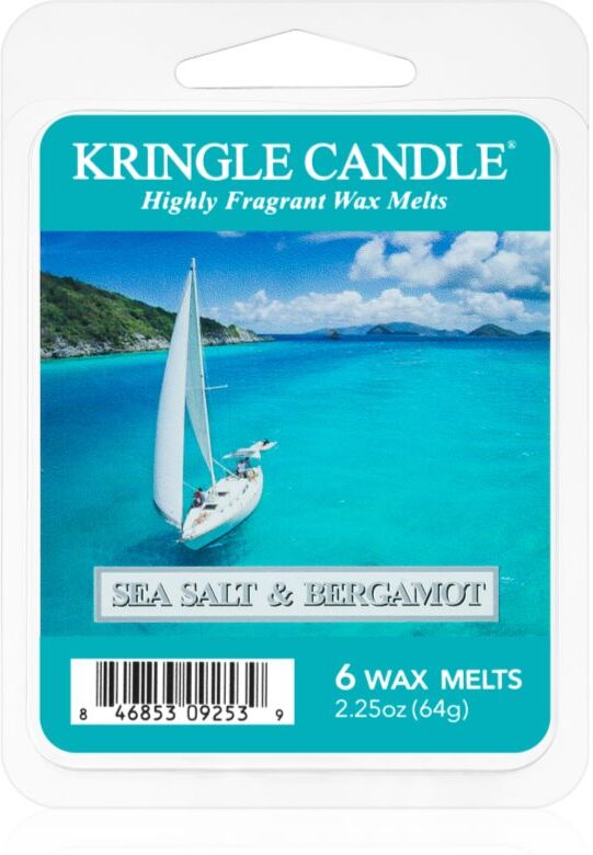 Kringle Candle Sea Salt & Bergamot tartelette en cire 64 g