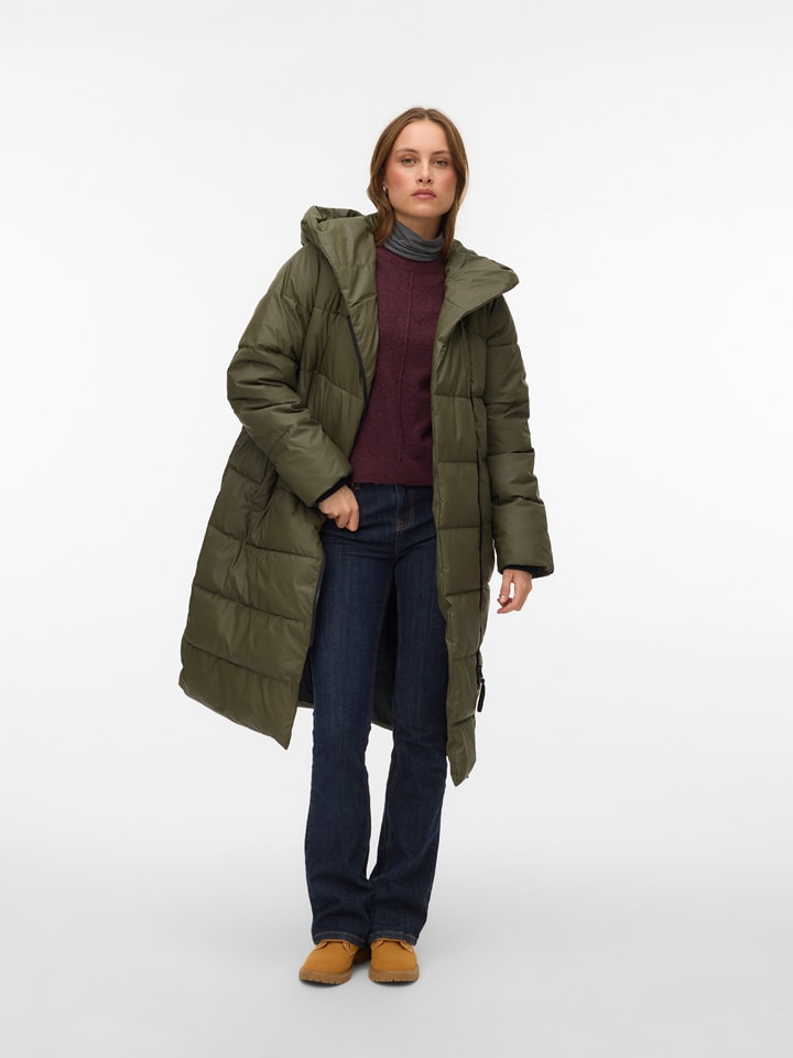 Vero Moda Steppmantel in Khaki - XS