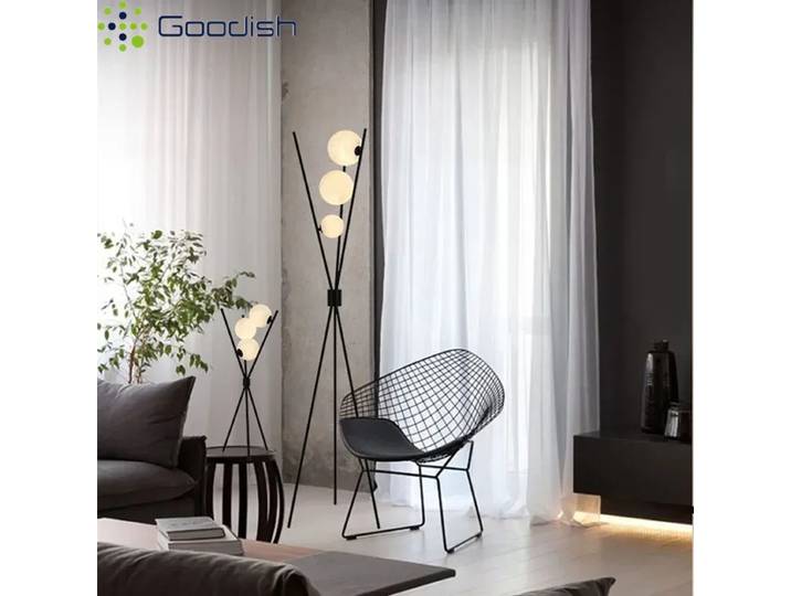 Lampe de sol LED créative en forme de bouquet de bulles, style rétro japonais Wabi-sabi, pour la décoration de la chambre à coucher et de la maison.