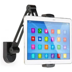 Techly Befestigungskit (einstellbarer Montagearm, Tablet-Halterung) für Tablett - Kunst, Tablet Halterung, Schwarz
